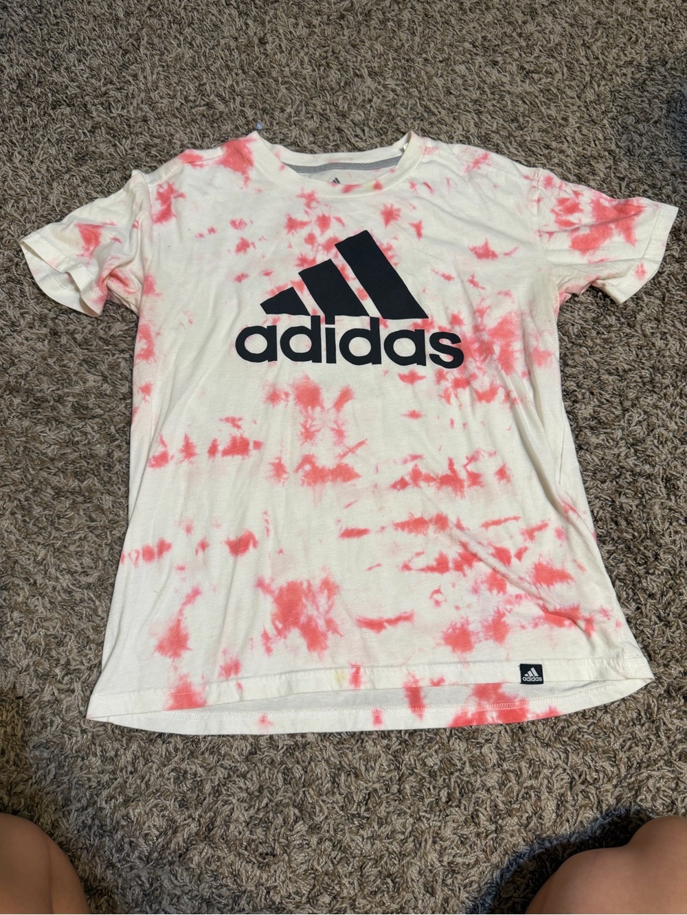 Women’s tie dye adidas t-shirt. Size small